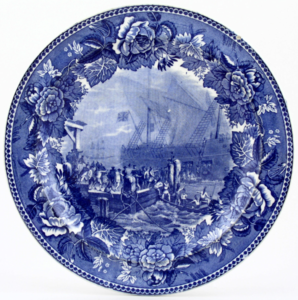 Plate The Boston Tea Party c1920s